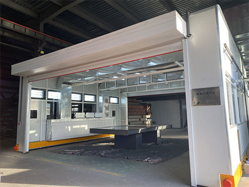 陜西公平電子衡器移動噴漆房項目